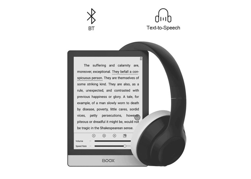 Bluetooth za poslušanje glasbe, avdio knjige in TTS