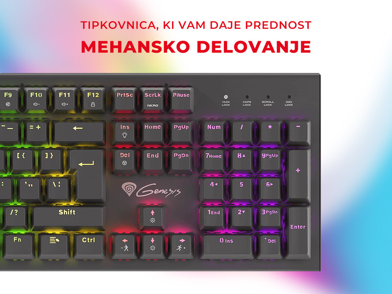 RGB osvetlitev in ANTI-GHOSTING