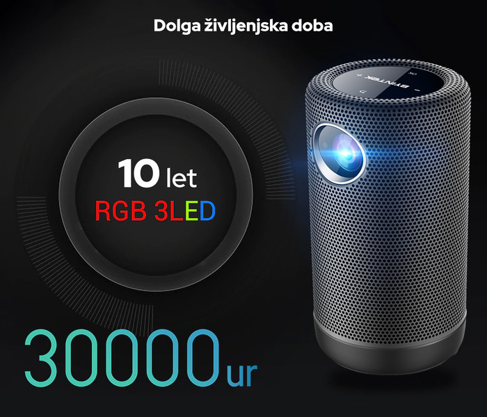 Kaj še odlikuje prenosni pametni projektor Byintek P30?