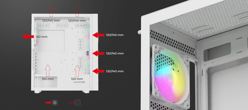 4 VENTILATORJI GENESIS OXAL 120 ARGB