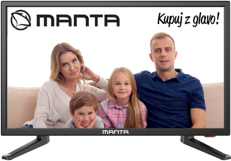 EOL - LED TV Manta 19LHN38L, 19'' (diagonala 48cm), HD, DVB-T2/C, USB, HMDI, črn
