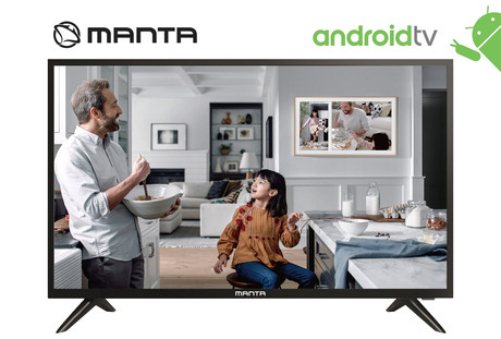 EOL - LED TV Manta 24LHA69K, 24'' (diagonala 61cm), HD, ANDROID 8.0, Smart, WiFi, RJ45, USB, DVB-C/T2, Dolby Digital, Hotel Mode
