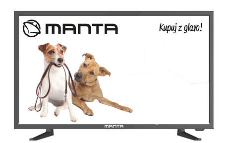 EOL - LED TV Manta 24LHN99L, 24'' (diagonala 61cm), HD, DVB-T/T2/C MPEG4, USB, HMDI, 220V+12V