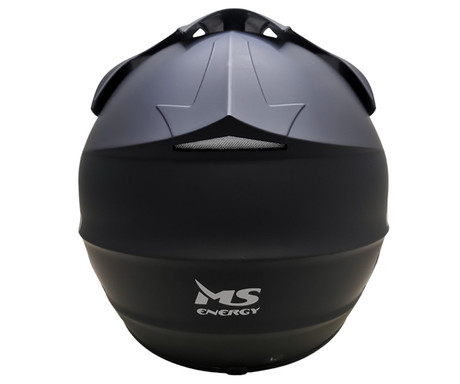 MS ENERGY MSH-400 FULL-FACE čelada, L velikost, za skiro / kolo, velikost 58-61cm, varnostni odsevniki, nastavljiv vizir / senčnik, zaščita za brado, prezračevalni sistem, trpežni materiali, črna