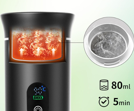 MEANIT Z01 PRO prenosni aparat za kavo, 3v1, vgrajena baterija 7500mAh, LED prikazovalnik, USB-type-C