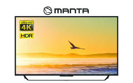 EOL - LED TV Manta 50LUA19D, 50'' (diagonala 127cm), 4K-UHD, HDR10, ANDROID, Smart, WiFi, RJ45, USB, HMDI, DVB-C/T2/S2, Dolby Digital