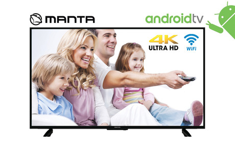 EOL - LED TV Manta 55LUA120D, 55'' (diagonala 140cm), 4K-UHD, HDR10, ANDROID, Smart, WiFi, RJ45, USB, HMDI, DVB-C/T2/S2, CI+, Dolby Digital