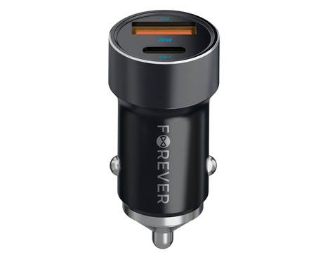 FOREVER CC-06 avto polnilec, 60W, črn
