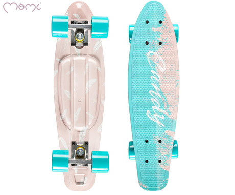 MoMi QKIDS GALAXY otroška rolka, ABEC-9 ležaji, trpežni materiali, okvir iz aluminija, protizdrsna podlaga, ultra lahka teža, modra (Light Blue)