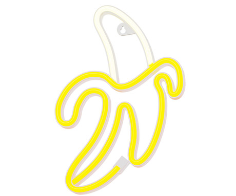 FOREVER Banana NEON LED luč, dekorativna, LED tehnologija, napajanje na USB ali 3x AA baterije, stikalo za vklop / izklop, 200cm kabel, rumena