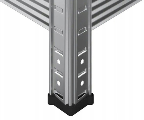 BLOW RACK kovinski regal, 180x90x40cm, 5 polic, 900kg nosilnost, modularna oblika, nastavljiva višina polic, shranjevanje vseh vrst stvari, MDF plošče, galvanizirano jeklo, srebrn