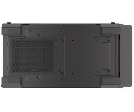 GENESIS IRID 505 V2 računalniško ohišje, Midi Tower, 2x ventilator, AIO LC do 360mm, GPU do 380mm, CPU Cooler do 165mm, MESH plošča, kaljeno steklo, filtri proti prahu, 447x220x510mm, črno