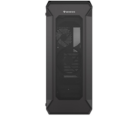 GENESIS IRID 505 ARGB V2 računalniško ohišje, Midi Tower, 4x ventilator, AIO LC do 360mm, GPU do 380mm, CPU Cooler do 165mm, MESH plošča, kaljeno steklo, ARGB LED osvetlitev, 447x220x510mm, črno