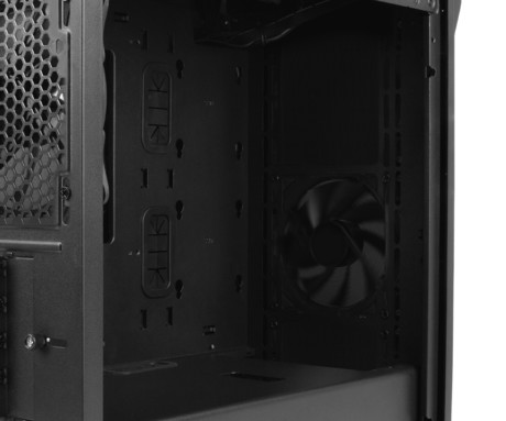 GENESIS IRID 503 V2 računalniško ohišje, Mini Tower, 2x ventilator, AIO LC do 280mm, GPU do 375mm, CPU Cooler do 163mm, MESH plošča, kaljeno steklo, filtri proti prahu, 430x210x430mm, črno