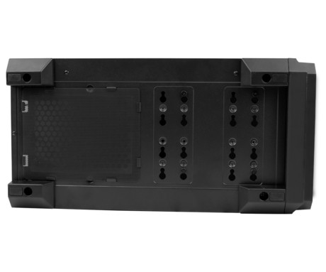 GENESIS IRID 503 V2 računalniško ohišje, Mini Tower, 2x ventilator, AIO LC do 280mm, GPU do 375mm, CPU Cooler do 163mm, MESH plošča, kaljeno steklo, filtri proti prahu, 430x210x430mm, črno