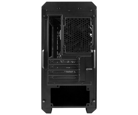 GENESIS IRID 503 V2 računalniško ohišje, Mini Tower, 2x ventilator, AIO LC do 280mm, GPU do 375mm, CPU Cooler do 163mm, MESH plošča, kaljeno steklo, filtri proti prahu, 430x210x430mm, črno