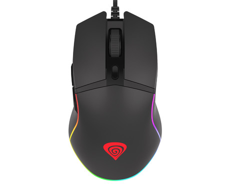 GENESIS KRYPTON 220 gaming miška, 6400DPI, RGB LED osvetlitev, 6 gumbov, spomin, programska oprema, Plug & Play, črna