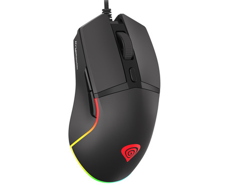 GENESIS KRYPTON 220 gaming miška, 6400DPI, RGB LED osvetlitev, 6 gumbov, spomin, programska oprema, Plug & Play, črna