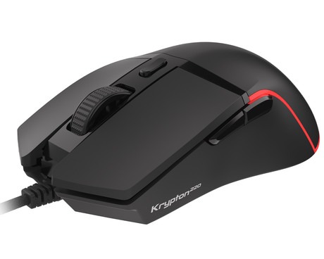 GENESIS KRYPTON 220 gaming miška, 6400DPI, RGB LED osvetlitev, 6 gumbov, spomin, programska oprema, Plug & Play, črna