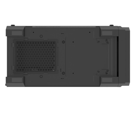 GENESIS IRID 505F računalniško ohišje, Midi Tower, 5x ventilator, AIO LC do 360mm, GPU do 380mm, CPU Cooler do 165mm, MESH plošča, kaljeno steklo, filtri proti prahu, 447x220x510mm, črno