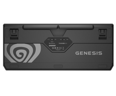 GENESIS THOR 230 TKL gaming mehanska tipkovnica, brezžična / žična, USB 2.4GHz / BT / USB-C, baterija, RGB LED, Hot-Swap, Anti-Ghosting, Outemu Red, spomin, programska oprema, Plug&Play, F1-F12, črna