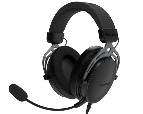 GENESIS TORON 531 naglavne slušalke, gaming / pisarniške, 2.0 STEREO zvok, snemljiv mikrofon / kabel, ultra lahka teža, univerzalna povezljivost, +dodatne ušesne blazinice, črne (Onyx Black)