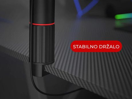 GENESIS THULIUM 700 stojalo / roka za mikrofon, univerzalna oblika, priloženi adapterji, 3-točkovna nastavitev, držala za kable, trpežna izdelava, kovina, črno-sivo