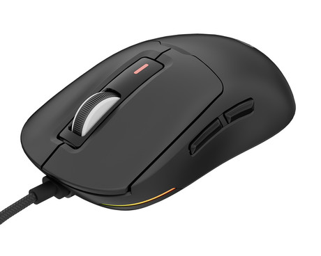 GENESIS KRYPTON 660 žična miška, gaming / pisarniška, 12.000DPI, ultra lahka teža, 6 gumbov, RGB LED osvetlitev, spomin, programska oprema, Plug & Play, 180cm kabel, črna (Onyx Black)