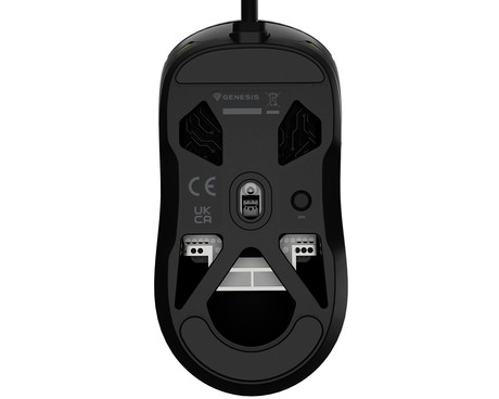 GENESIS KRYPTON 660 žična miška, gaming / pisarniška, 12.000DPI, ultra lahka teža, 6 gumbov, RGB LED osvetlitev, spomin, programska oprema, Plug & Play, 180cm kabel, črna (Onyx Black)