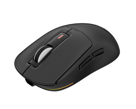 GENESIS ZIRCON 660 brezžična miška, gaming / pisarniška, 12.000DPI, USB 2.4GHz / Bluetooth / USB Type-C, 6 gumbov, polnilna baterija, spomin, programska oprema, Plug & Play, črna (Onyx Black)