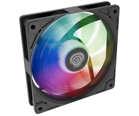 GENESIS OXAL 120 ARGB ventilator za računalnik / ohišje, univerzalni, 120mm velikost, do 1450 RPM, ultra tiho delovanje, blazinice proti vibracijam, ARGB LED osvetlitev, 3-PIN konektor, črn