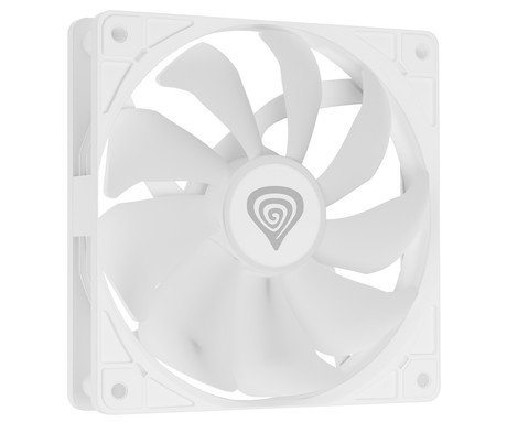 GENESIS OXAL 120 ARGB ventilator za računalnik / ohišje, univerzalni, 120mm velikost, do 1450 RPM, ultra tiho delovanje, blazinice proti vibracijam, ARGB LED osvetlitev, 3-PIN konektor, bel