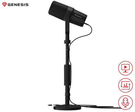 GENESIS RADIUM 750D profesionalni mikrofon, črn