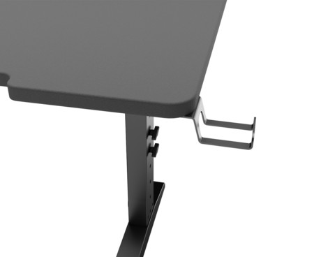 GENESIS HOLM MODULAR 160 CORNER pisarniška / gaming miza, modularna, robustna konstrukcija, nastavljiva višina, RGB LED osvetlitev, napeljava kablov, 2x držalo, 160x155x75cm, črna GENESIS HOLM MODULAR 160 CORNER pisarniška / gaming miza, modularna, robustna konstrukcija, nastavljiva višina, RGB LED osvetlitev, napeljava kablov, 2x držalo, 160x155x75cm, črna