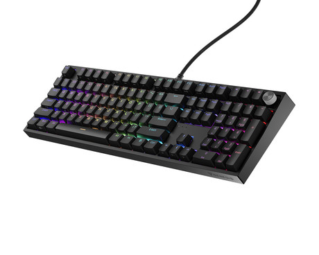 GENESIS THOR 404 gaming mehanska tipkovnica, žična, RGB LED osvetlitev, Hot-Swap tehnologija, Anti-Ghosting, Gateron Yellow Pro stikala, spomin, programska oprema, Plug & Play, F1-F12, črna