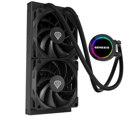 GENESIS HYDRIA 240 vodno hlajenje, All-In-One, črno