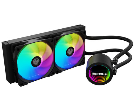 GENESIS HYDRIA 240 ARGB vodno hlajenje, All-In-One, črno
