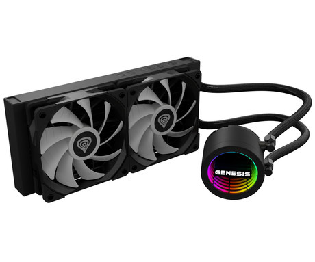 GENESIS HYDRIA 240 ARGB vodno hlajenje, All-In-One, črno