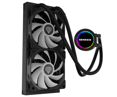 GENESIS HYDRIA 240 ARGB vodno hlajenje, All-In-One, črno