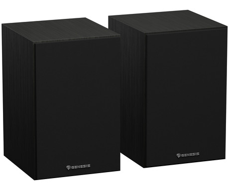 GENESIS ARSEN 302BT računalniški zvočniki, STEREO 2.0, 20W RMS, Bluetooth 5.3, 4" woofer + 1.25" tweeter, BassReflex funkcija, gumbi za upravljanje, RCA/Chinch, MDF les, črni (Classic Black)