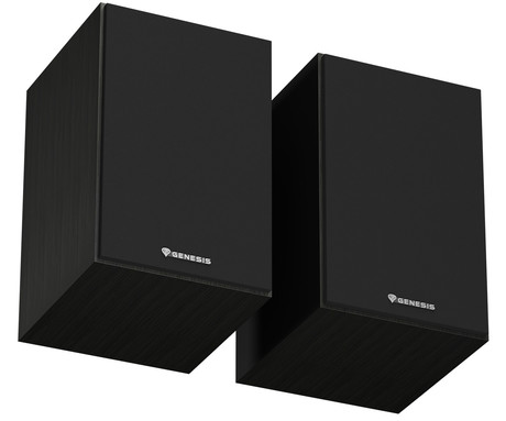 GENESIS ARSEN 302BT računalniški zvočniki, STEREO 2.0, 20W RMS, Bluetooth 5.3, 4" woofer + 1.25" tweeter, BassReflex funkcija, gumbi za upravljanje, RCA/Chinch, MDF les, črni (Classic Black)