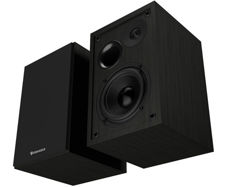 GENESIS ARSEN 302BT računalniški zvočniki, STEREO 2.0, 20W RMS, Bluetooth 5.3, 4" woofer + 1.25" tweeter, BassReflex funkcija, gumbi za upravljanje, RCA/Chinch, MDF les, črni (Classic Black)