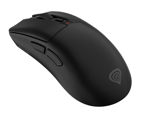 GENESIS ZIRCON 880 brezžična miška, gaming / pisarniška, 12.000DPI, USB 2.4GHz / Bluetooth / USB Type-C, 6 gumbov, Kailh Optical stikala, baterija, spomin, programska oprema, stekleni drsniki, črna