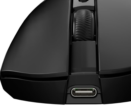 GENESIS ZIRCON 880 brezžična miška, gaming / pisarniška, 12.000DPI, USB 2.4GHz / Bluetooth / USB Type-C, 6 gumbov, Kailh Optical stikala, baterija, spomin, programska oprema, stekleni drsniki, črna