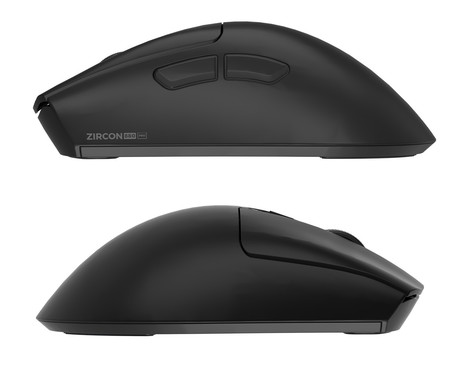 GENESIS ZIRCON 880 PRO brezžična gaming miška, 8K, 30.000DPI, USB 2.4GHz / Bluetooth / USB Type-C, 6 gumbov, Kailh Optical stikala, polnilna baterija, spomin, programska oprema, stekleni drsniki, črna