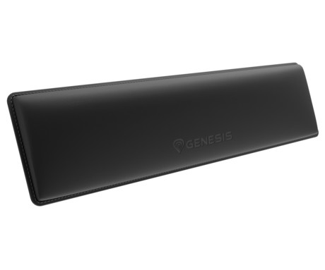 GENESIS RUBID 600 TKL podloga za zapestje, gaming / pisarniška / ergonomska, 355x88mm, Memory Foam spominska pena, Ice Silk Lycra tekstil, Cooling Gel plast, zaščiteni robovi, protizdrsna, črna