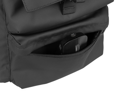 GENESIS PALLAD 320 univerzalni 2v1 nahrbtnik, za prenosnike do 16", 16L, potovalni / gaming, nastavljiv, trpežen, 6 žepov, prilagodljiv, zložljiva zasnova, vodoodporen, črn