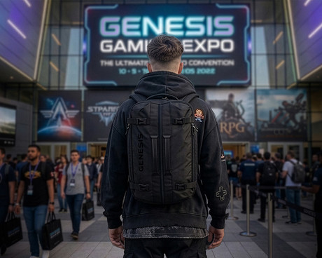 GENESIS PALLAD 570 univerzalni 2v1 nahrbtnik, za prenosnike do 17.3", 29L, potovalni / gaming, nastavljiv, trpežen, 11 žepov, prilagodljiv, ergonomska zasnova, vodoodporen, Trolley sistem, črn
