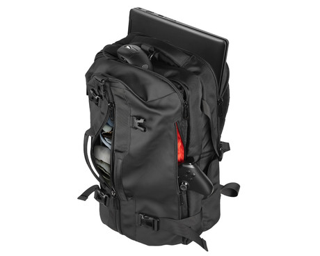 GENESIS PALLAD 570 univerzalni 2v1 nahrbtnik, za prenosnike do 17.3", 29L, potovalni / gaming, nastavljiv, trpežen, 11 žepov, prilagodljiv, ergonomska zasnova, vodoodporen, Trolley sistem, črn