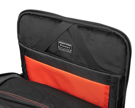 GENESIS PALLAD 570 univerzalni 2v1 nahrbtnik, za prenosnike do 17.3", 29L, potovalni / gaming, nastavljiv, trpežen, 11 žepov, prilagodljiv, ergonomska zasnova, vodoodporen, Trolley sistem, črn